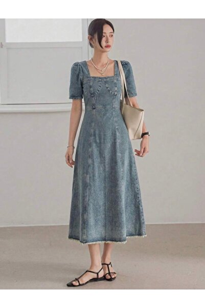 Generic Brand Denim Maxi Deess