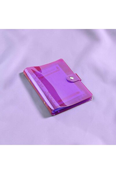 asel sanat Accumulation Agenda - Budget Planner Wallet Transparent Purple Pvc...