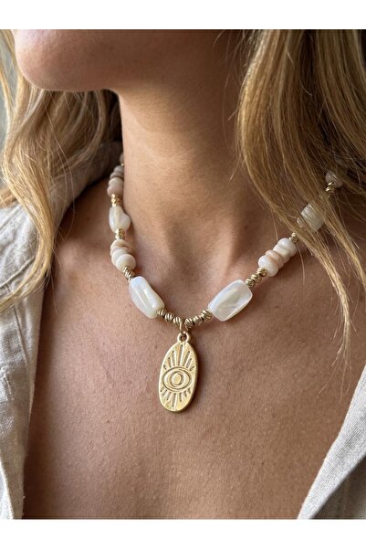 ILSA Natural & Sunlight Eye Pendant Evil Eye Necklace