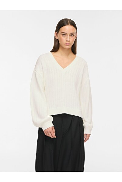VILA Strickpullover VIOA V-Ausschnitt