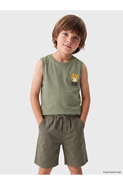 LC Waikiki Original Lion Printed Boys' Tank Top