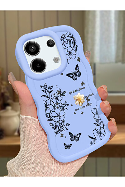 ucuc Redmi Note 13 Pro 5G Uyumlu Mavi Silikon Kılıf Kamera Korumalı Darbe Emi...