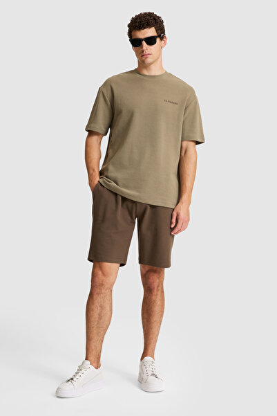 U.S. Polo Assn. Men's Brown Knitted Shorts 50327179-Vr029