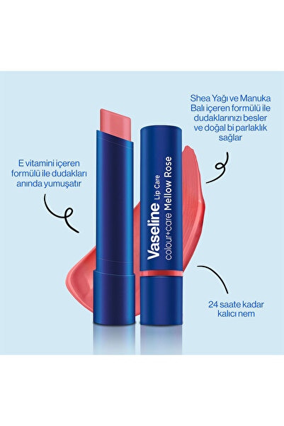 Vaseline Colour Care Renkli Dudak Bakım Kremi Mellow Rose 3 gr