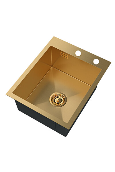 Granitan Chiuveta de bucatarie cu un singur vas, GRANITAN, Inox, Auriu
