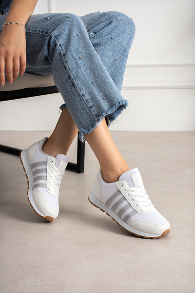 en7 beyaz buz Unisex Sneaker Spor Ayakkabı Günlük Rahat Hafif Konforlu Bağcıklı Yumuşak Taban Yürüyüş Ayakkabısı MSR09