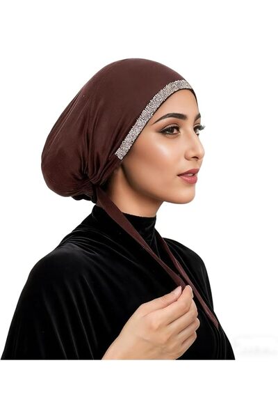 GENERAL قبعة تحت الحجاب للنساء من روبروفيك، قبعة داخلية للمسلمات، غطاء رأس من...