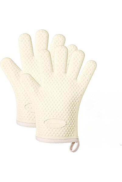 Yelajoy Oven Mitts Heat Resistant Thicken Silicone Cotton Lining Kitchen Glov...
