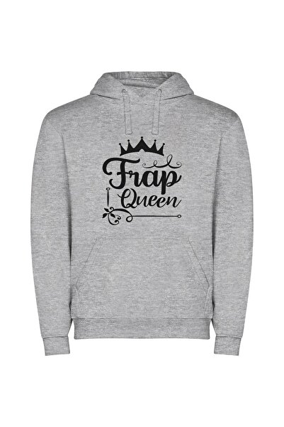 iLovePrints Crown of Fae Elegance Φούτερ με κουκούλα σε χρώμα Γκρι
