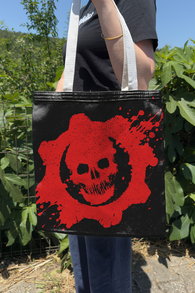 ZipZap Gears of War V2 Τσάντα από καμβά διπλής όψης με εκτύπωση για παιχνίδια...