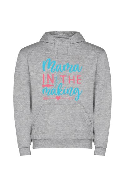 iLovePrints Mama's Maternal Muse Φούτερ με κουκούλα σε χρώμα Γκρι