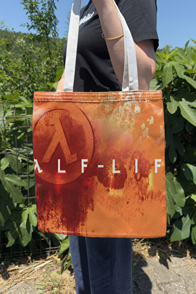 ZipZap حقيبة قماشية مطبوعة على الوجهين من Half Life V5، حقيبة كمبيوتر للألعاب...