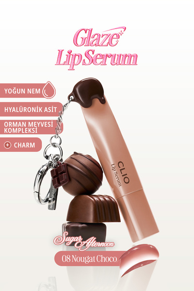 CLIO Dolgun Görünüm Kazandıran, Parlak, Besleyici, Renkli Dudak Serumu Glaze ...