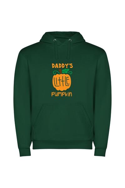 iLovePrints Precious Pumpkin Portrait Φούτερ με κουκούλα σε χρώμα Πράσινο
