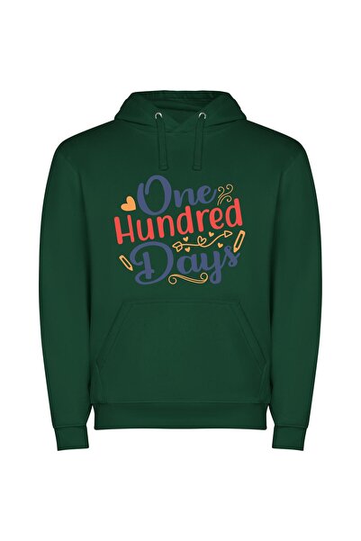 iLovePrints Illustrated Hundred: A Detailed Creation Φούτερ με κουκούλα σε χρ...