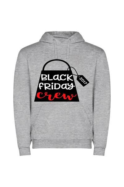 iLovePrints Black Friday Elite Φούτερ με κουκούλα σε χρώμα Γκρι