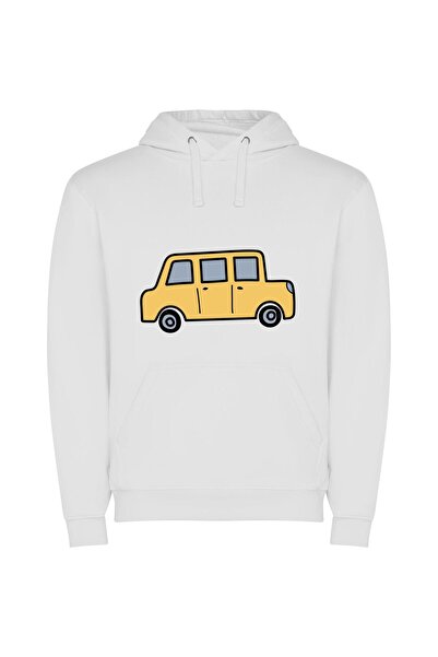 iLovePrints Sunny Speedster Spotlight: Radiant Yellow Ride Φούτερ με κουκούλα...