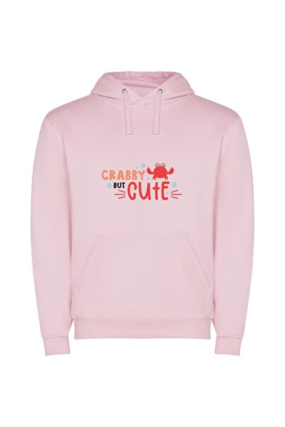 iLovePrints Crabcore Cutie Collection Φούτερ με κουκούλα σε χρώμα Ροζ