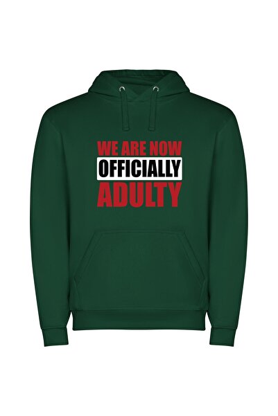 iLovePrints Maturity Reimagined: Adult Character Φούτερ με κουκούλα σε χρώμα ...