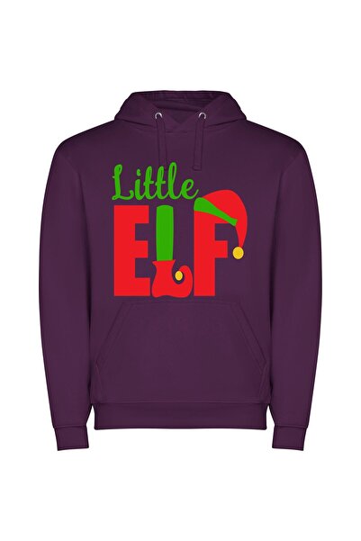 iLovePrints Mystical Little Elf Legacy Φούτερ με κουκούλα σε χρώμα Μωβ