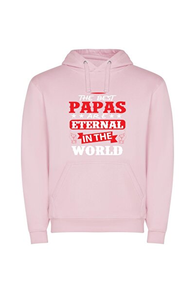 iLovePrints Eternal Sign of Papass Φούτερ με κουκούλα σε χρώμα Ροζ
