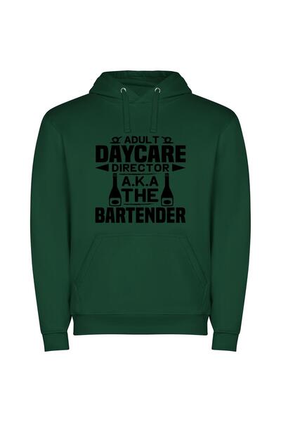 iLovePrints Creative Adult Caretakers Φούτερ με κουκούλα σε χρώμα Πράσινο