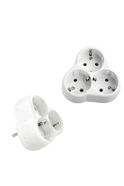 Livenda 3-Outlet Socket - Papatya Model - Multiple Group Socket