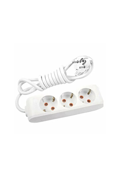 Livenda 3-Outlet Socket - 3 Meter Extension Cable - Grounded Group Socket