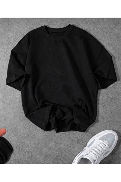 JANTIL MODA Unisex Plain Basic Oversize T-Shirt - Custom Design Sports and Ca...