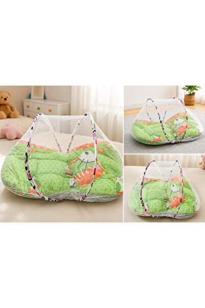 Generic Portable Baby Mosquito Net Bed Quilted Folding Colorful Printing Mosq...