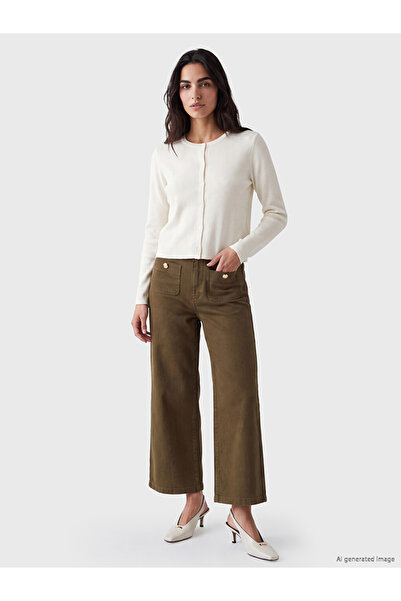 LC Waikiki Brown Wideleg Women's Jean Trousers