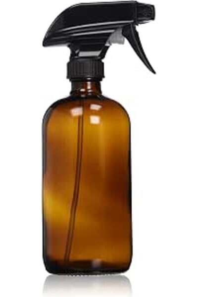 Sally's Organics زجاجة رذاذ زجاجية كهرمانية فارغة - حاوية كبيرة قابلة لإعادة ...