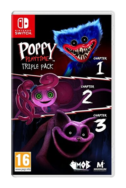 konsol plus Switch Poppy Playtime Triple Pack Korku ve Bulmaca Oyunları 3'ü 1...