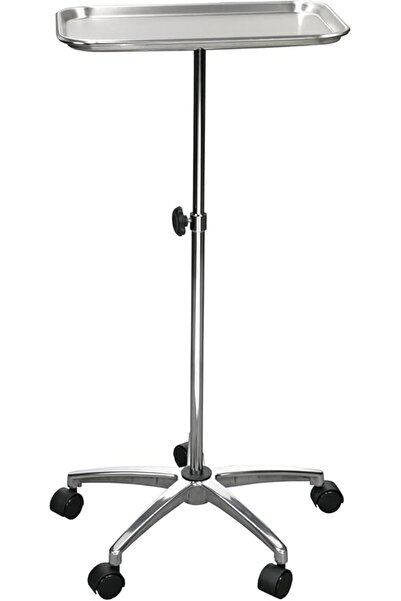 Generic Stainless Steel Salon Tray Medical Tray Mayo Stand with Wheels, Heigh...