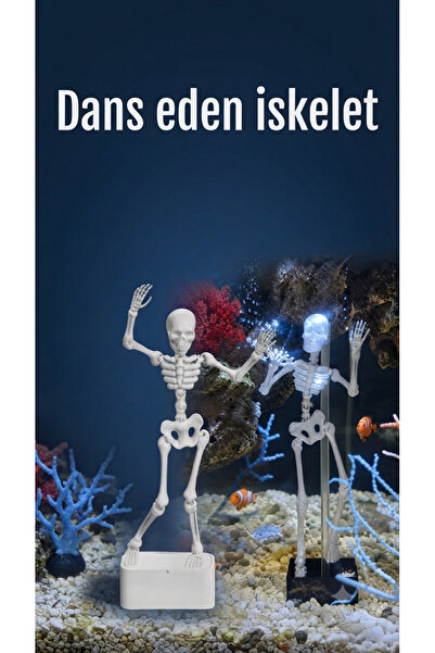 ALPİN Dans Eden İskelet Akvaryum Süsü - Baloncuklarla Hareket Eden Eğlenceli ...