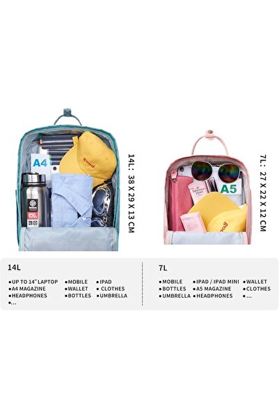 KALIDI Unisex Lightweight Backpack School Bag Water-resistant Casual Rucksack...