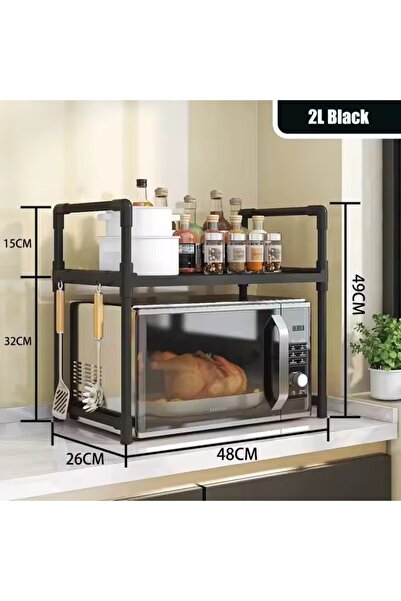 CasaDesteapta.ro Raft Organizator pentru Cuptor cu Microunde, 49x48x26cm