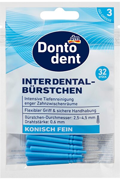 OEM Perii interdentare albastre 0,6 mm ISO 3, 32 buc