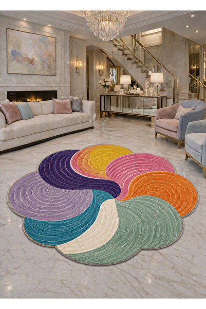 Rugs Modern Halı SDT Balık Tema Desenli Modern Dokuma Taban Dekoratif Halı sd...