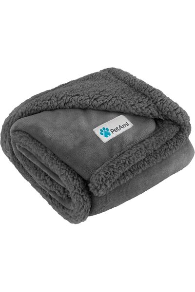 PetAmi Fluffy Waterproof Dog Blanket Fleece | Soft Warm Pet Fleece Throw for ...