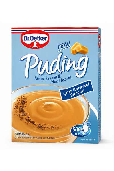 Dr. Oetker Çıtır Karamel Parçalı Puding | 94 g Tatlı Karışımı