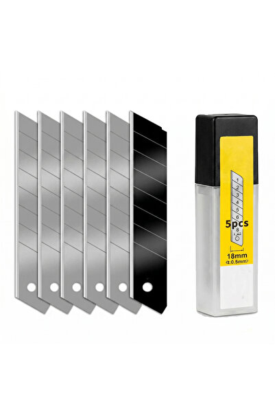 Generic 18mm SK5 Carbon Steel Utility Knife Blades - Heavy Duty Snap-Off Repl...