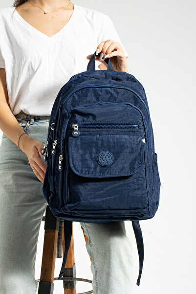 KIRASE Mega Size Unisex Adjustable Orthopedic Strap School Bag with 9 Compart...