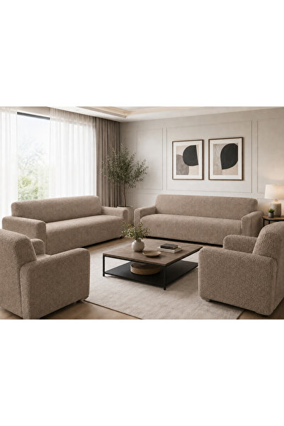 Home Collection Bohem Concept 4’lü Koltuk Örtüsü Takımı 2 Adet 3’lü Çekyat ve 2 Adet Tekli Koltuk Örtüsü