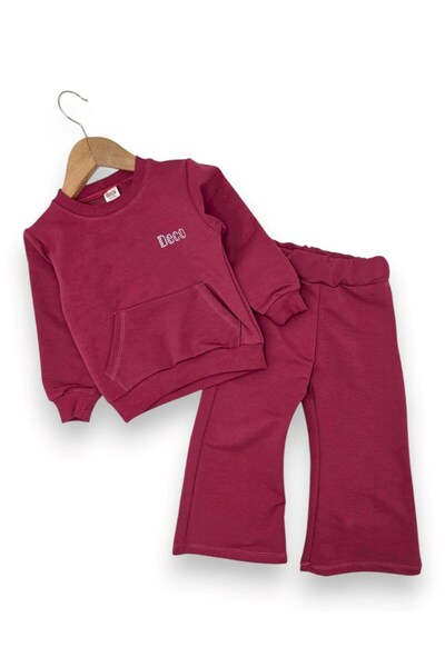 Egelite Girl's Seasonal Kangaroo Pocket 2-Strap Top and Bottom Tracksuit Set ...