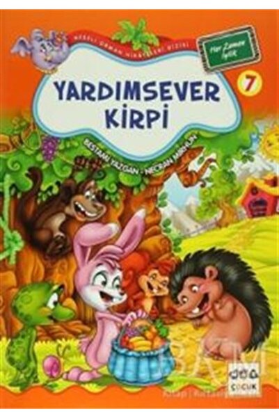 Nar Yayınları Yardımsever Kirpi / Neşeli Orman Hikayeleri (Büyük Boy)