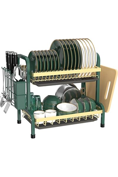 ALMEKAQUZ Dish Rack Dish Drying Stand Dish Dryer Large Capacity Dish Drainer ...