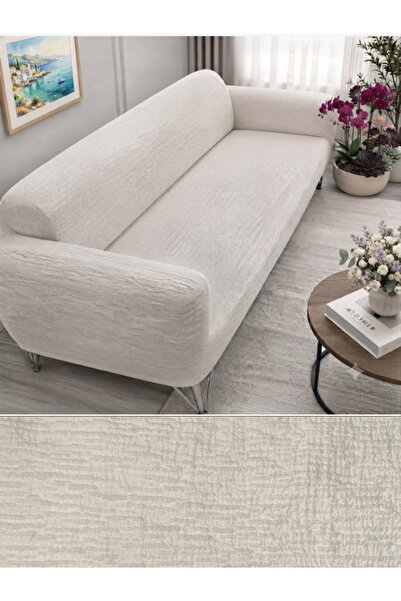 kanway غطاء أريكة جاكار عادي 3 مقاعد / غطاء مقعد مرن / غطاء أريكة سرير / غطاء...