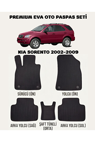 8D OTO PASPASI KİA SORENTO SERİSİ 2002 - 2009 ARACA ÖZEL PREMİUM EVA PASPAS T...