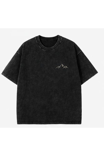 bellanova Vintage Washed Smoked Printed Oversize T-Shirt